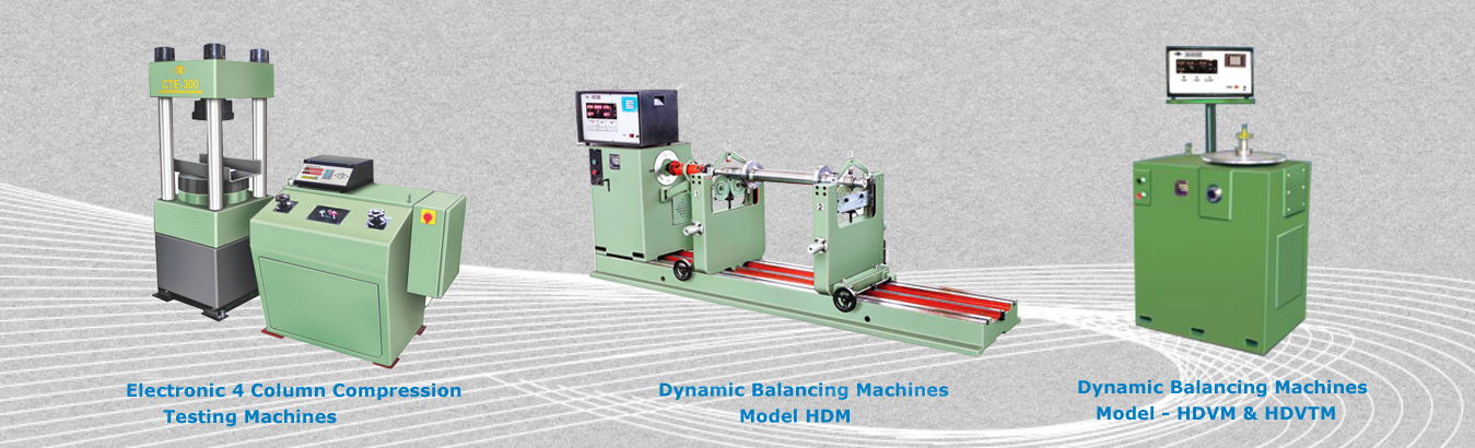 Universal Testing Machines, Hardness Testing Machines, Compression Testing Machines, Erichsen Testing Machines, Laminated Spring Testing Machines, Torsion Testing Machines, Impact Testing Machines, Dynamic Balancing Machines, Manufacturer, Supplier, Kolhapur, Maharashtra, India